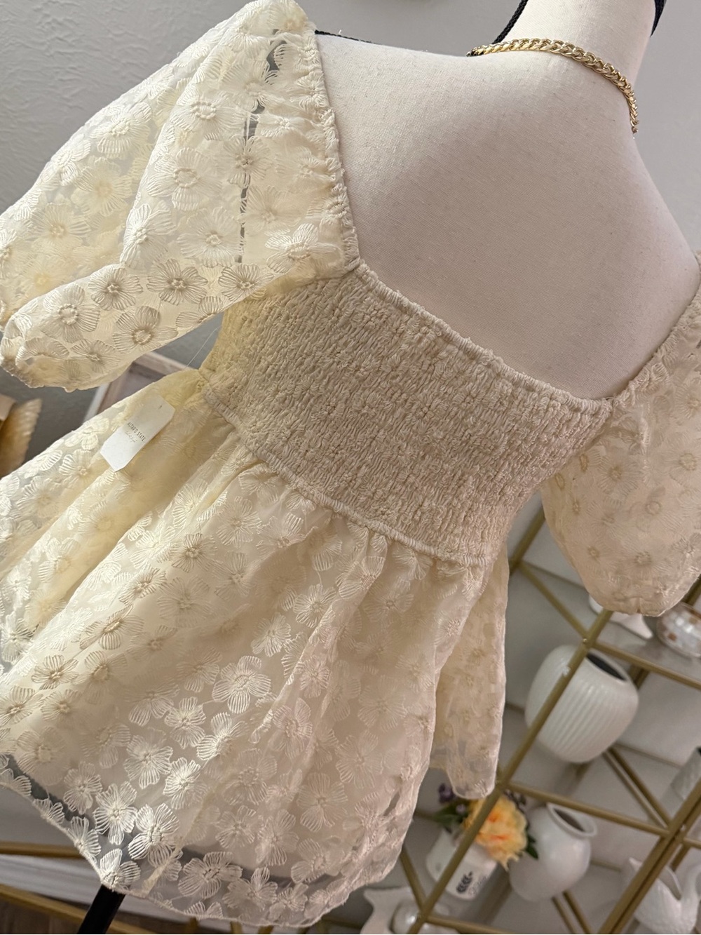 Altar'd State Katy Floral Babydoll Top - Picture 5 of 7